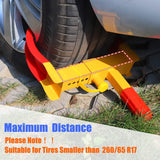 AutoBizarre Anti-Theft Heavy Duty Metal Body Adjustable Claw Wheel Security Lock Tyre Lock (works with all cars)