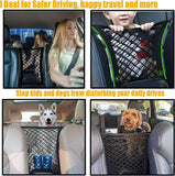 AutoBizarre 3-Layer Stretchable Pet Barrier Safety Net Mesh Organizer For All Cars Vans & Trucks