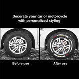 AutoBizarre DIY Xtreme 3D Letters Rubber Tyre Stickers Kit for Decoration Styling Universal for All Cars, Vans, Trucks, Motorcycles