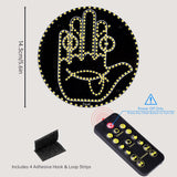 AutoBizarre Car Expression Display 4 Emoticons & 4 Hand Gesture LED Fun Emoticons Gesture Lights Warning Lights With Wireless Remote Controller For All Cars, Vans & Trucks