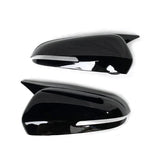 AutoBizarre Batman style ABS Set of 2Pcs Car ORVM Rear View Side Mirror Cover Shell With Light Cut/Slot for Car Styling & Decoration Compatible with Hyundai Creta 2020-2025