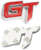 AutoBizarre 3D Raised GT Metal Monogram Emblem Badge Sticker for All Cars & Bikes