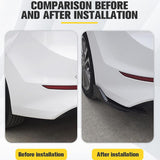 AutoBizarre Glossy Black Car Rear Bumper Lip Diffuser Splitter Canard Protector Universal for All Cars - Set of 2 pcs