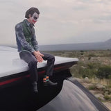 AutoBizarre Joker Action Figure with Mask & Sitting Position Statue for Table, Car Dashboard, Car External Decoration