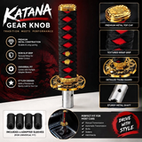 AutoBizarre Samurai Sword Shaped Car Gear Shift Knob Katana Style Personalised Gear Shifter Handle for All Cars