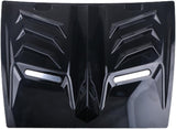 AutoBizarre Bonnet Hood Scoop Vent Black Decorative Dummy Face Air Flow Intake Universal for All Cars