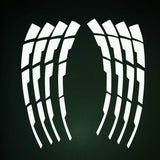 AutoBizarre DIY White Blade Style 3D Letters Rubber Tyre Stickers Kit for Decoration Styling Universal for All Cars, Vans, Trucks, Motorcycles