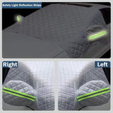 AutoBizarre Car Front Window Windshield Sunshade Cover for Sun UV/Water/Snow/Ice/Frost Protection with Mirror Pockets - Universal for All Cars