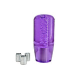 AutoBizarre 10cm Car Gear Stick Crystal Transparent Bubble Gear Knob Gear Shifter Handle Knob with 3 Adaptors for All Manual Transmission Cars