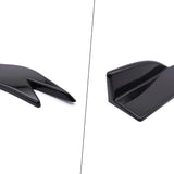 AutoBizarre Glossy Black Car Rear Bumper Lip Diffuser Splitter Canard Protector Side Skirt Spoiler Exterior Decoration Universal for All Cars - Set of 2 pcs