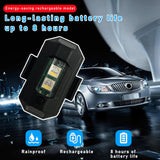 AutoBizarre Anti-Collision Waterproof 7 Color Rechargeable Mini LED Strobe Light Aeroplane Aircraft Drone Warning Flying Signal Safety Strobe Flashing Light for Car Motorcycle Bike Bicycle Drone Helmet