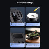 AutoBizarre Solar Powered Car Air Freshener Rotating Army Tank Shaped Perfume for Car Dashboard