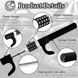 Autobizarre Anti-Theft Heavy Duty 5-Digit Combination Car Steering Wheel Lock Extendable Retractable Keyless Password Code Steering Lock Universal for All Cars, Vans, SUVs, etc.