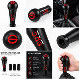 AutoBizarre Metal SPC Gear Shift Knob Car Gear Lever Shifter with Adaptors for All Cars