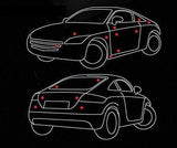 AutoBizarre 3D Raised Limited Edition Metal Monogram Emblem Badge Sticker for All Cars & Bikes