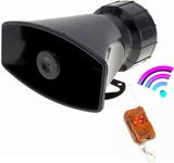 AutoBizarre 7 Tone Siren Horn Hooter with Wireless Remote Controller For All Cars, Trucks, Mini Trucks, Vans - Loud Siren With 7 Different Great Sounds