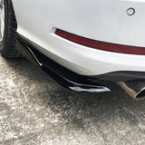 AutoBizarre Glossy Black Car Rear Bumper Lip Diffuser Splitter Canard Protector Side Skirt Spoiler Exterior Decoration Universal for All Cars - Set of 2 pcs