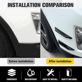 AutoBizarre 8 Pcs Car Front & Rear Bumper Lip Splitter Diffuser Car Exterior Decoration Bumper Knife
