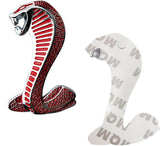 AutoBizarre 3D Raised Snake Cobra Metal Monogram Emblem Badge Sticker for All Cars & Bikes