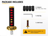 AutoBizarre Samurai Sword Shaped Car Gear Shift Knob Katana Style Personalised Gear Shifter Handle for All Cars