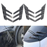 AutoBizarre Car Styling Decorative ABS Car Windshield/Side Fender Vents Air Flow Duct Wings Universal for All Cars