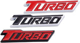 AutoBizarre 3D Raised Turbo Metal Monogram Emblem Badge Sticker for All Cars & Bikes