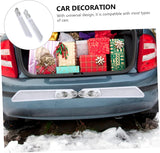 AutoBizarre Car Rear Bumper Dummy Dual Exhaust Pipe Sticker Bumper Lip Diffuser For Decoration Universal for All Cars – Set of 2