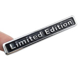 AutoBizarre 3D Raised Small Silver Black Limited Edition Metal Monogram Emblem Badge Sticker for All Cars & Bikes