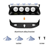 AutoBizarre 12V Car Dash Emergency Warning Strobe Red Blue Flasher Windshield Sucker 4 LED light With Multiple Flashing Modes For All Cars, Emergency Vehicles, etc.