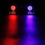 AutoBizarre 12V Car Dash Emergency Warning Strobe Red Blue Flasher Windshield Sucker 36 LED light with Multiple Flashing Modes with remote control For All Cars, Emergency Vehicles, etc.