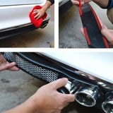 AutoBizarre Car Rear Bumper Dummy Dual Exhaust Pipe Sticker Bumper Lip Diffuser For Decoration Universal for All Cars – Set of 2