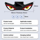 AutoBizarre Wireless Triangle Window Devil Eye Shaped LED Light Solar Powered Demon Eye Light For Car Windshield Universal for All Cars, SUV’s