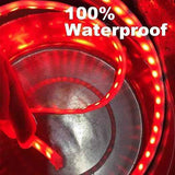 AutoBizarre 48 inches Car Dashboard Red Blue Flasher LED Strip Emergency Strobe Light 12V Multi Flasher Daytime Running Light Universal for All Cars