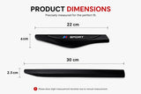 AutoBizarre Car 4 Pcs Sports Side Fender Vent Sticker Decal Car Exterior Décor for All Cars