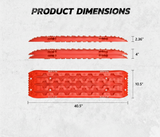 AutoBizarre Set of 2 Pcs Car Recovery Tyre Traction Pad Board Mat Sand Snow Mud Track Off Road Tyre Ladder for Truck, SUV, Off-Road Cars