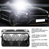 AutoBizarre 12V Car Dash Emergency Warning Strobe Red Blue White Flasher Windshield Sucker 18 LED light With Multiple Flashing Modes For All Cars, Emergency Vehicles, etc.