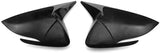 AutoBizarre Batman style ABS Set of 2Pcs Car ORVM Rear View Side Mirror Cover Shell With Light Cut/Slot for Car Styling & Decoration Compatible with Hyundai Accent 2018-2025