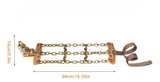 AutoBizarre 8 Pcs Anti-Skid Mud Sand Snow Emergency Universal Car Tire Traction Metal Chain Adjustable Strap Snow Chain for Cars, SUV, Pickup Trucks etc.