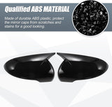 AutoBizarre Batman style ABS Set of 2Pcs Car ORVM Rear View Side Mirror Cover Shell With Light Cut/Slot for Car Styling & Decoration Compatible with Maruti Swift 2018-2025