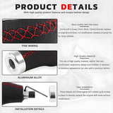AutoBizarre Black Leather MOMO Car 5/6/5+R Speed Gear Shift Knob for All Manual Transmission Cars