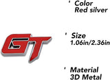 AutoBizarre 3D Raised GT Metal Monogram Emblem Badge Sticker for All Cars & Bikes