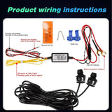 AutoBizarre Car ORVM Side Rear View Mirror Angel Wing Projector Light/Shadow LED Light/Ghost Light/Welcome Lights Universal for All Cars