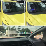 AutoBizarre 12V Car Dash Emergency Warning Strobe Red Blue Flasher Windshield Sucker 8 LED Light with Multiple Flashing Modes for All Cars, Emergency Vehicles, etc.