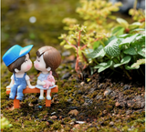 AutoBizarre Car Dashboard Accessories Cute Couple sitting in Bench Figurines Toys Gift Showpiece Desk Decoration Car Interior Decoration