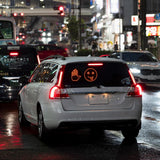 AutoBizarre Car Expression Display 4 Emoticons & 4 Hand Gesture LED Fun Emoticons Gesture Lights Warning Lights With Wireless Remote Controller For All Cars, Vans & Trucks