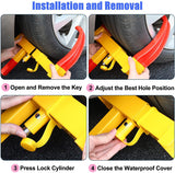 AutoBizarre Anti-Theft Heavy Duty Metal Body Adjustable Claw Wheel Security Lock Tyre Lock (works with all cars)