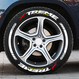 AutoBizarre DIY Xtreme 3D Letters Rubber Tyre Stickers Kit for Decoration Styling Universal for All Cars, Vans, Trucks, Motorcycles