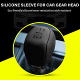 AutoBizarre Car Interior Decoration Anti-Slip Scratch-Resistant 5 Speed Gear Shift Knob Rubber Silicone Cover for All Cars, Vans & Trucks