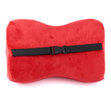 AutoBizarre Sparco Memory Foam Car Neck Pillow Velvet Cushion Headrest Ergonomic Support Cervical Pillow with Adjustable Strap Universal for All Cars
