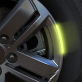 AutoBizarre 20pcs Reflective Wheel Rim Stickers Night Reflective Tape Warning Sticker for Decoration Universal for All Cars Bikes Motorcycles Bicycle Trucks